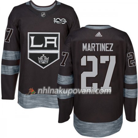 Los Angeles Kings Dresy Alec Martinez 27 1917-2017 100th Anniversary Adidas Černá Authentic - Pánské